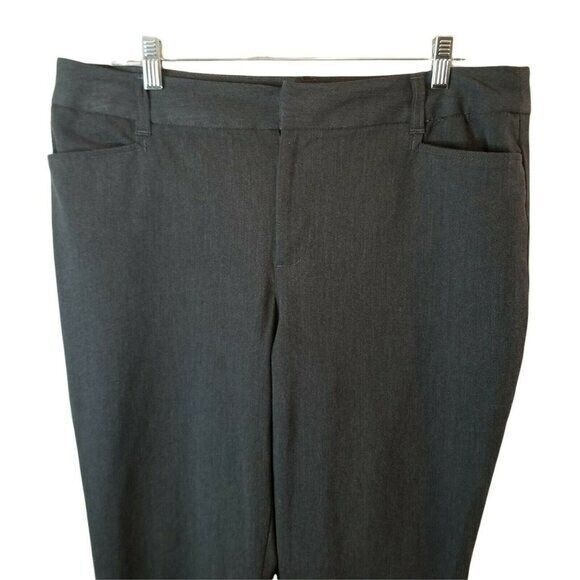 St. John's Bay Womens Size 14 Gray Solid Bootcut Dress Pants - Picture 2 of 11
